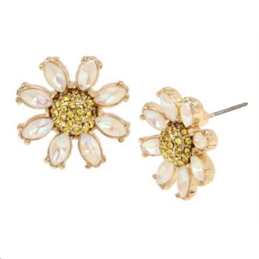 Betsey Johnson Daisy Flower Stud Earrings